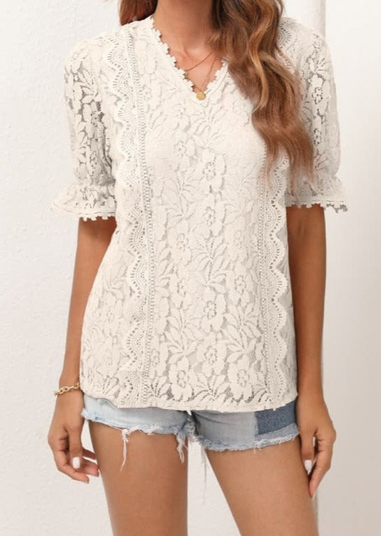 All Lace Doll Sleeve Top