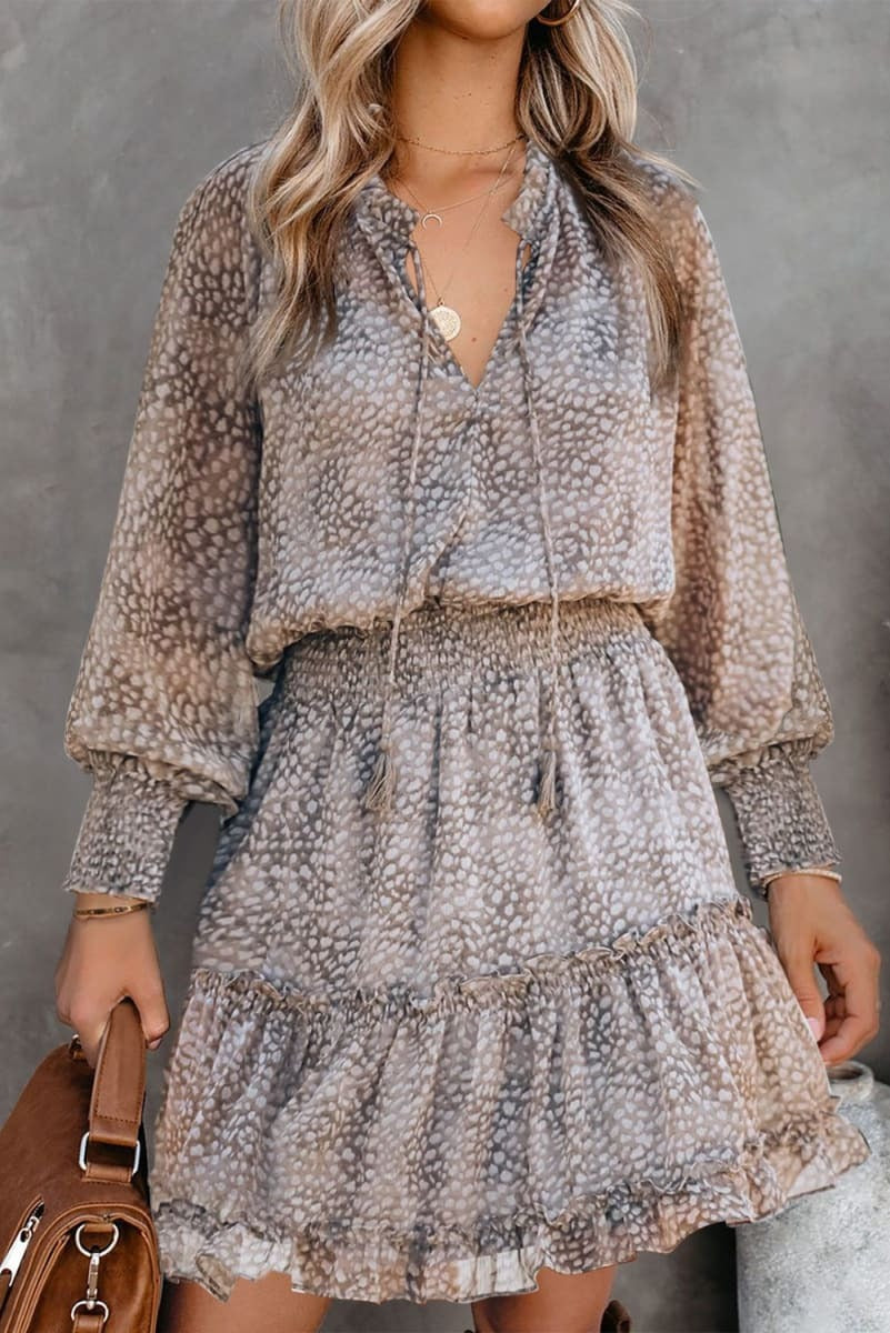 Tassel Printed Dress