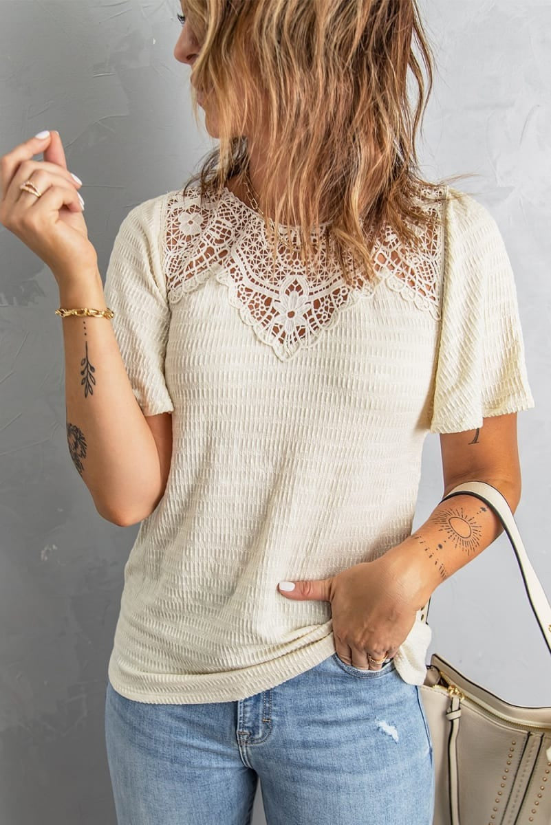 Flutter Sleeve Crochet Top