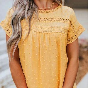 Circle Lace Dotted Top