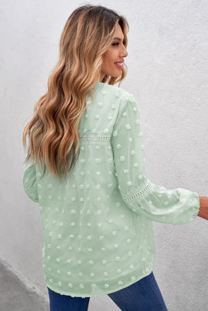 Swiss Dot Long Sleeve Top