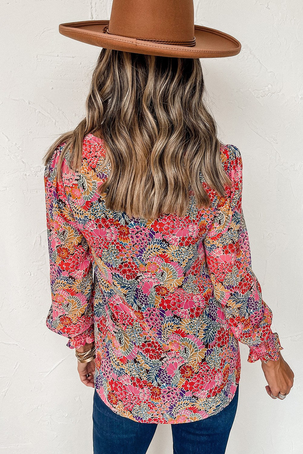 All Over Floral Print Top