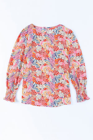 All Over Floral Print Top