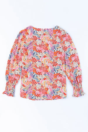 All Over Floral Print Top