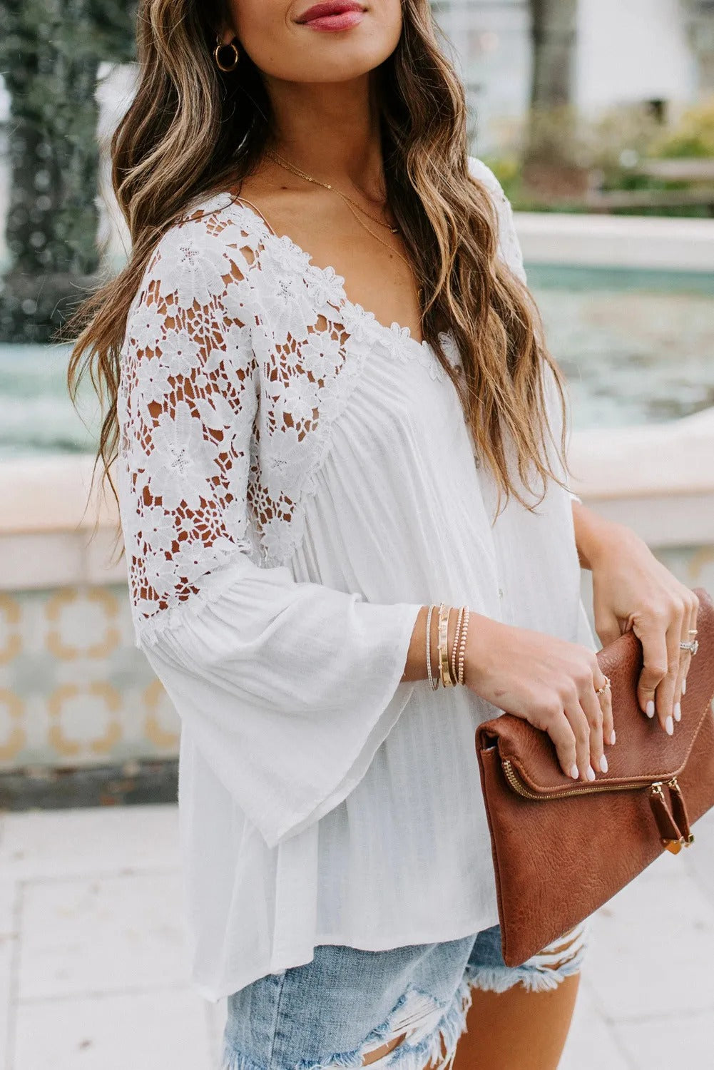 Stunning Floral Crochet Top