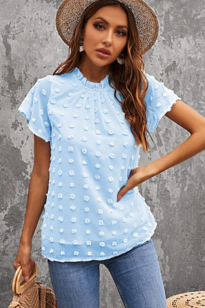 Gathered Dotted Top