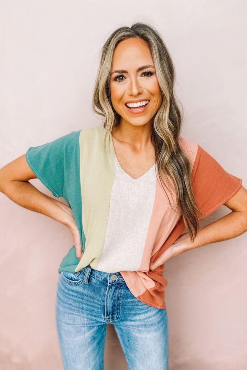 Colorblock Striped Top