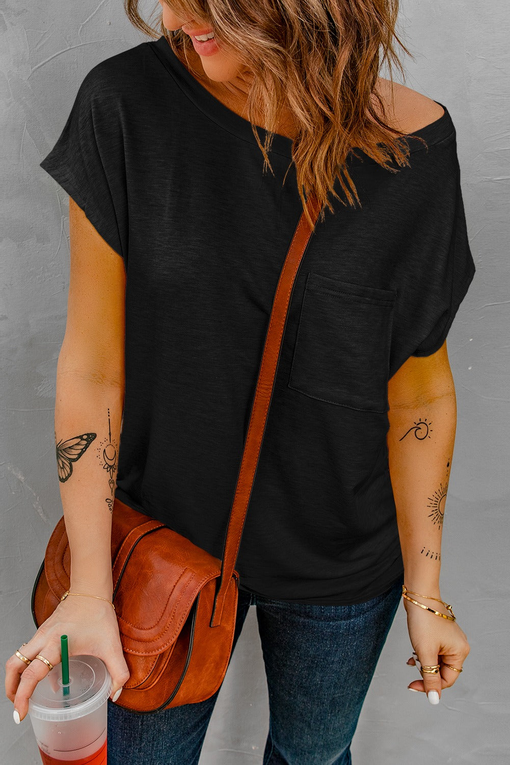 Side Slit Pocket Top