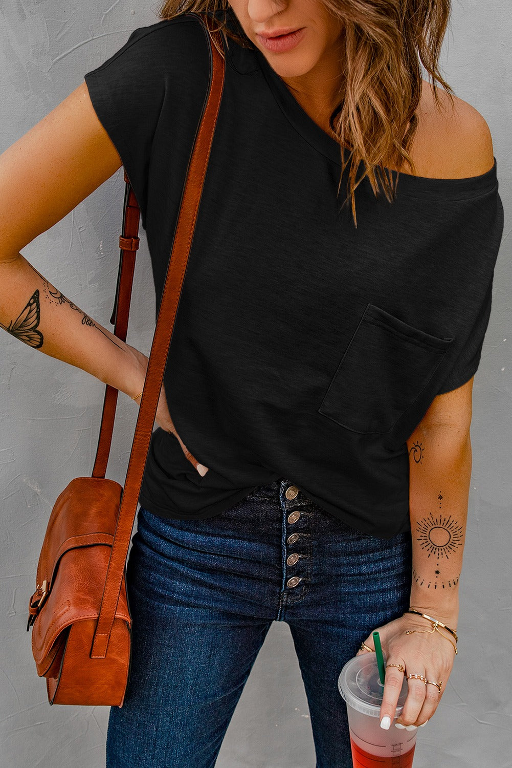 Side Slit Pocket Top