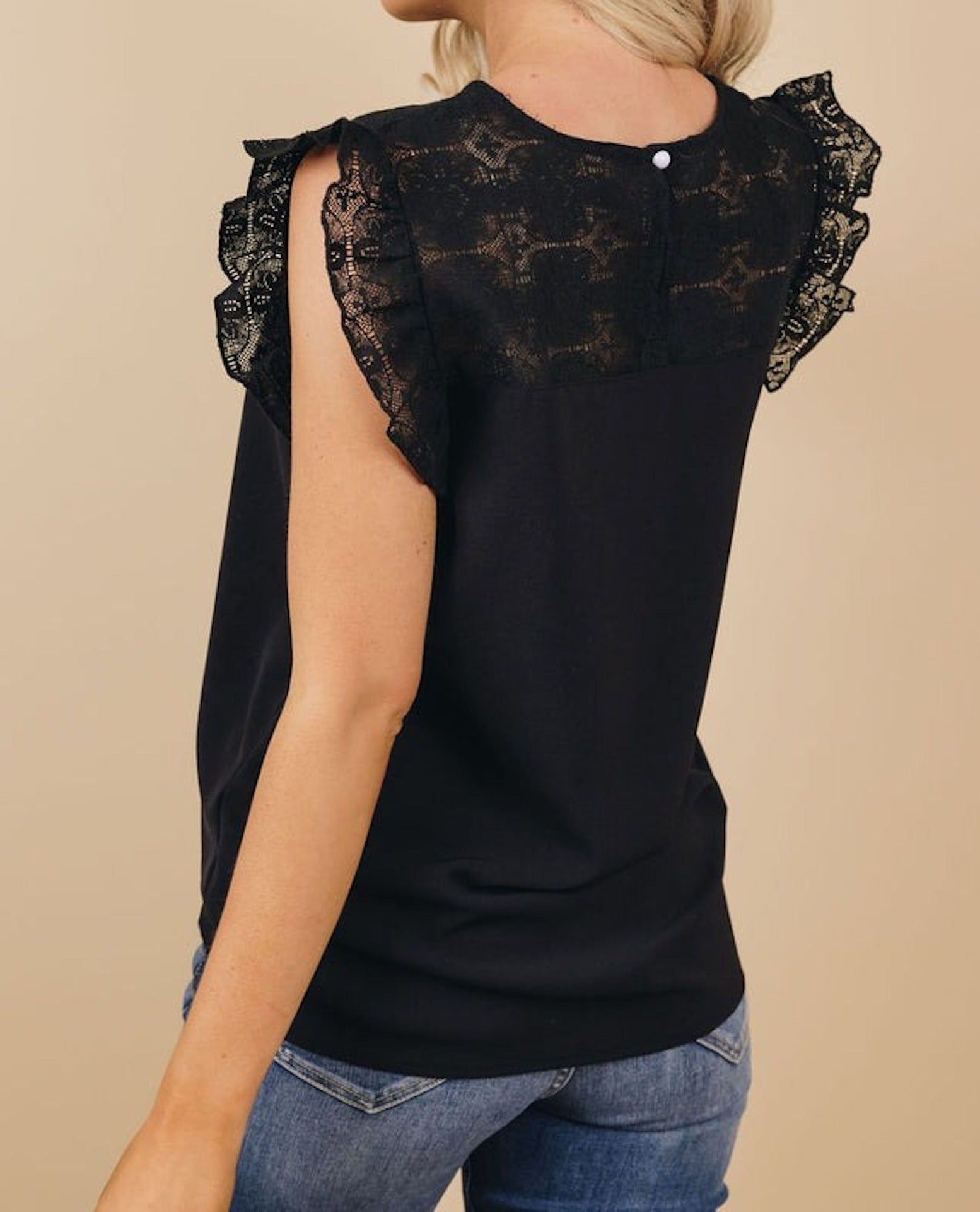 Lace Ruffled Top