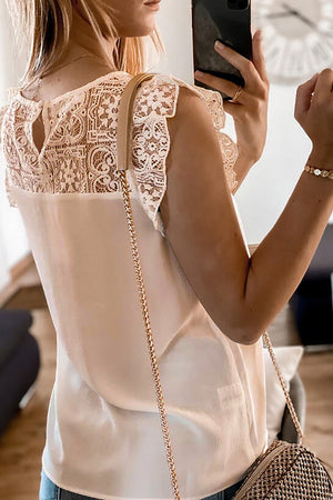 Lace Ruffled Top