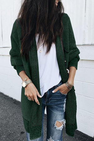 Textured Long Cardigan