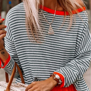 Vivid Trim Stripe Top