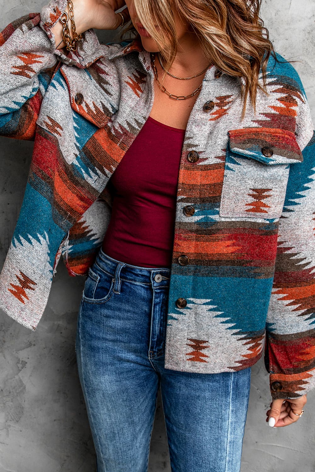 The Perfect Aztec Blanket Shacket