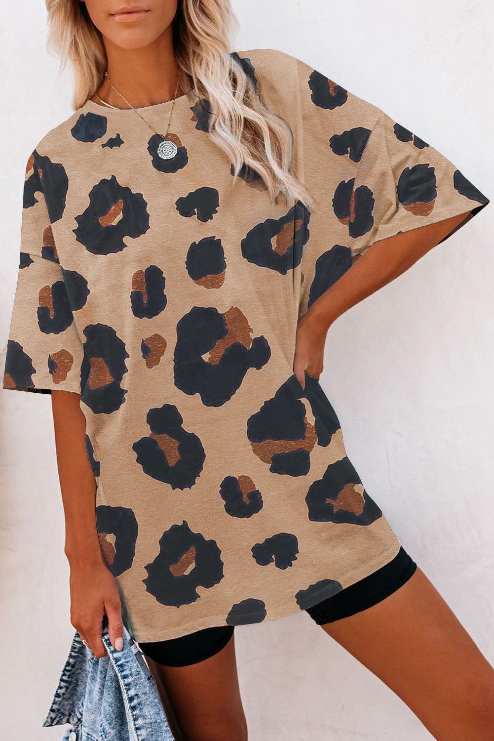 Boyfriend Leopard T Shirt Top