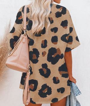 Boyfriend Leopard T Shirt Top