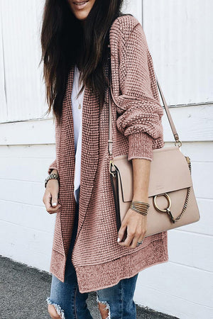 Textured Long Cardigan