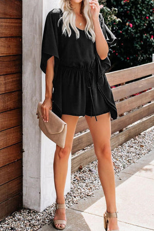 Cascading Sleeve Romper