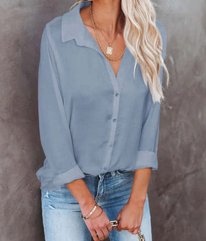 Crinkle Textured Button Front Shirt