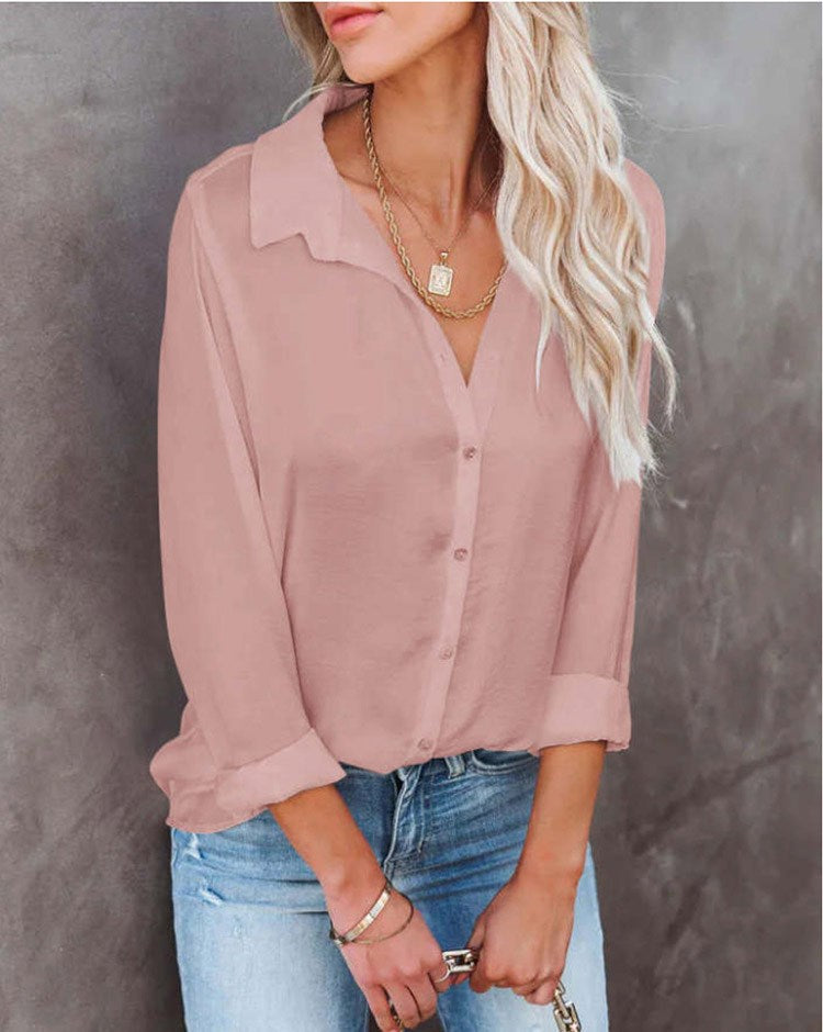 Crinkle Textured Button Front Shirt