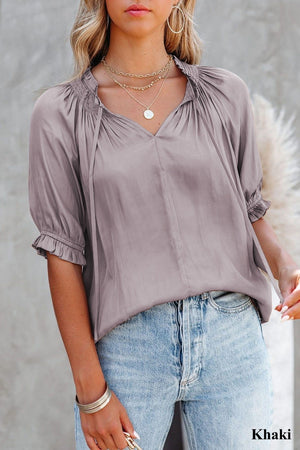 Easy Flattering Gathered Top