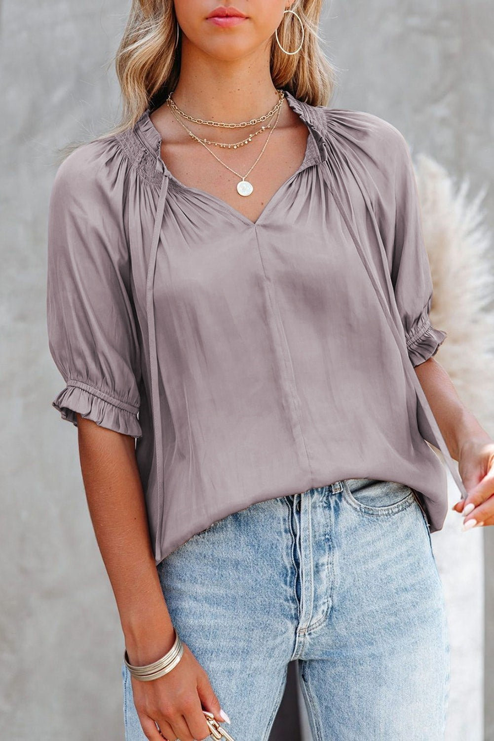 Easy Flattering Gathered Top