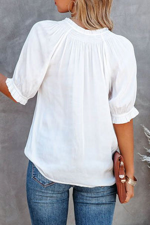 Easy Flattering Gathered Top