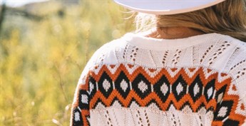 Fair Isle Loose Knit Cardigan