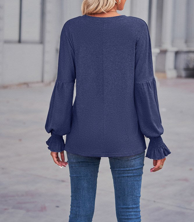 Poet Sleeve Knit Top