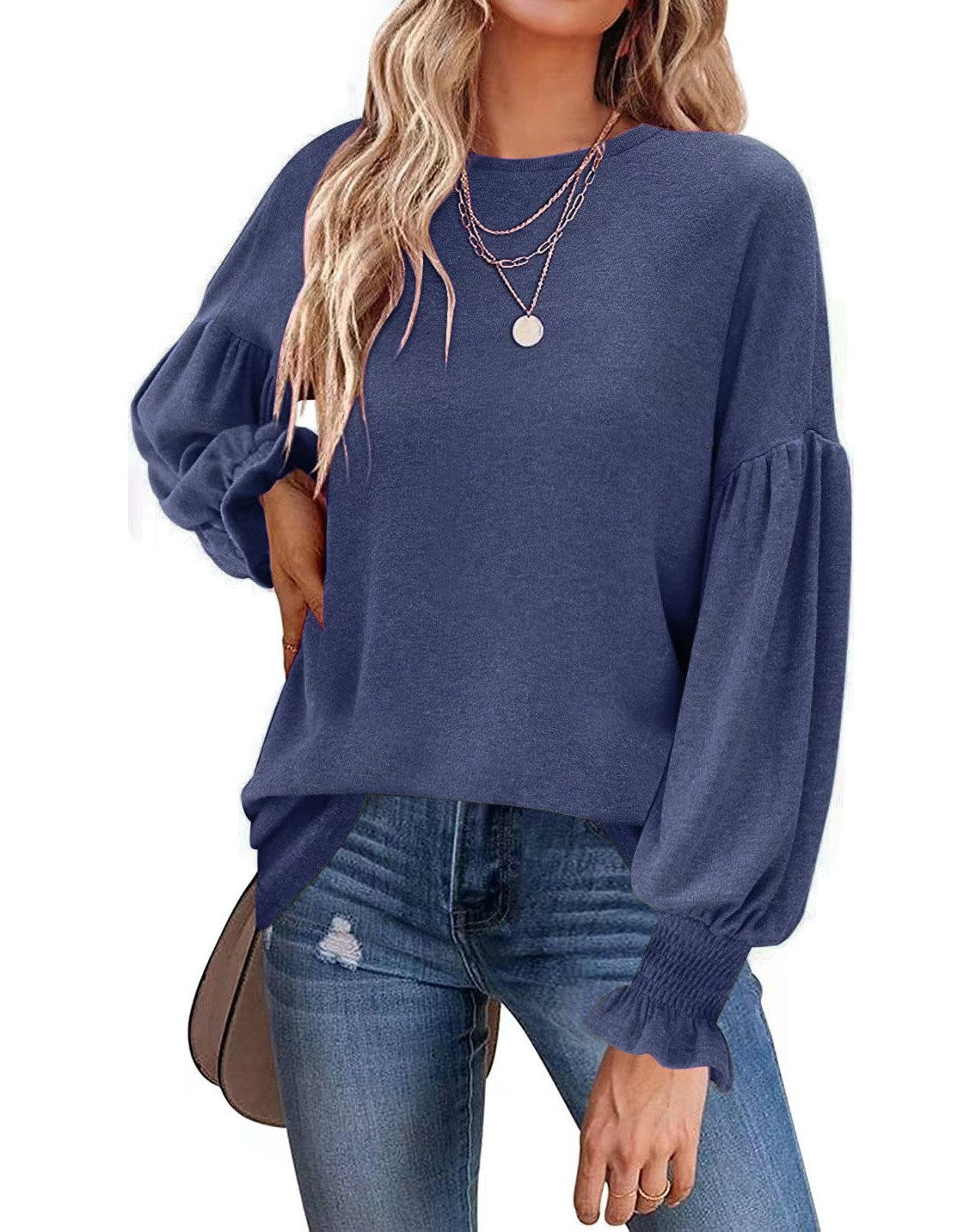 Poet Sleeve Knit Top