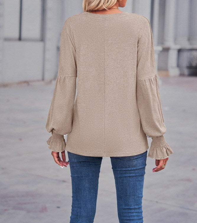 Poet Sleeve Knit Top