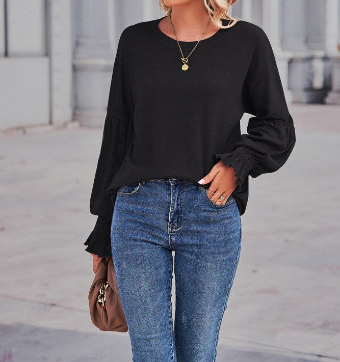 Poet Sleeve Knit Top