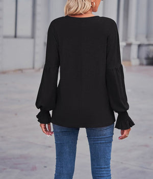 Poet Sleeve Knit Top