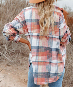 Pretty Pink Plaid Shacket