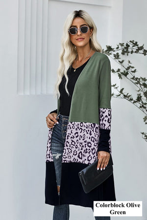 Printed Long Cardigan