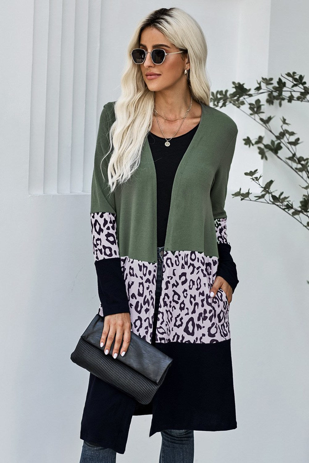 Printed Long Cardigan