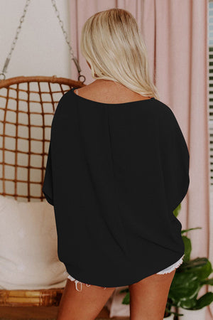 Relaxed Smocked Sleeve Top
