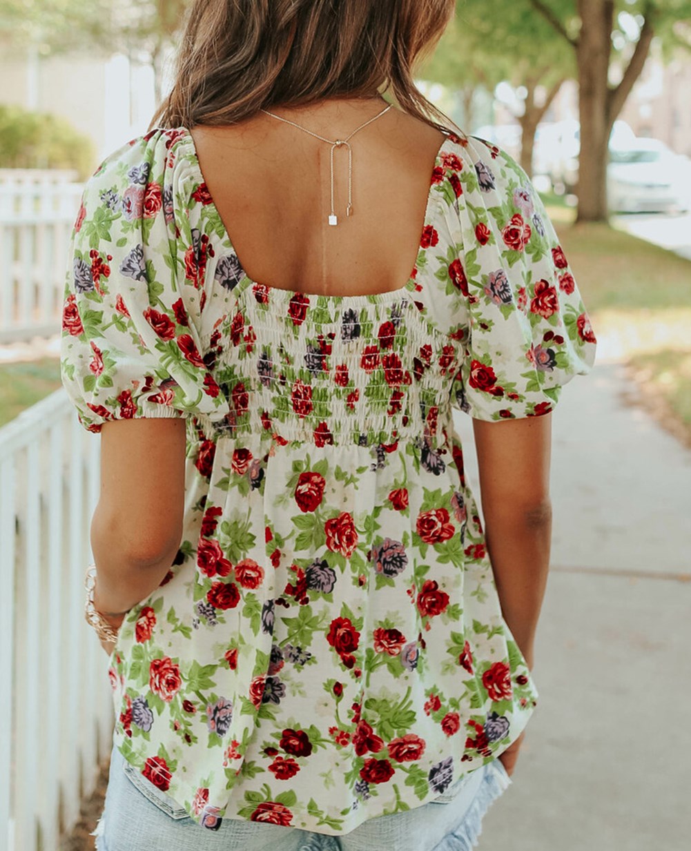 Rose Garden Sweetheart Top