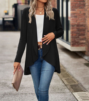 Shawl Collar Long Cardigan