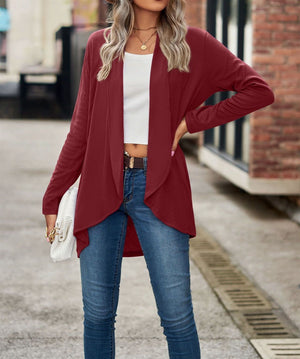 Shawl Collar Long Cardigan