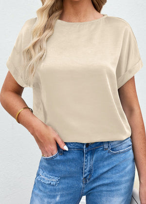 Solid Silky Tee Top