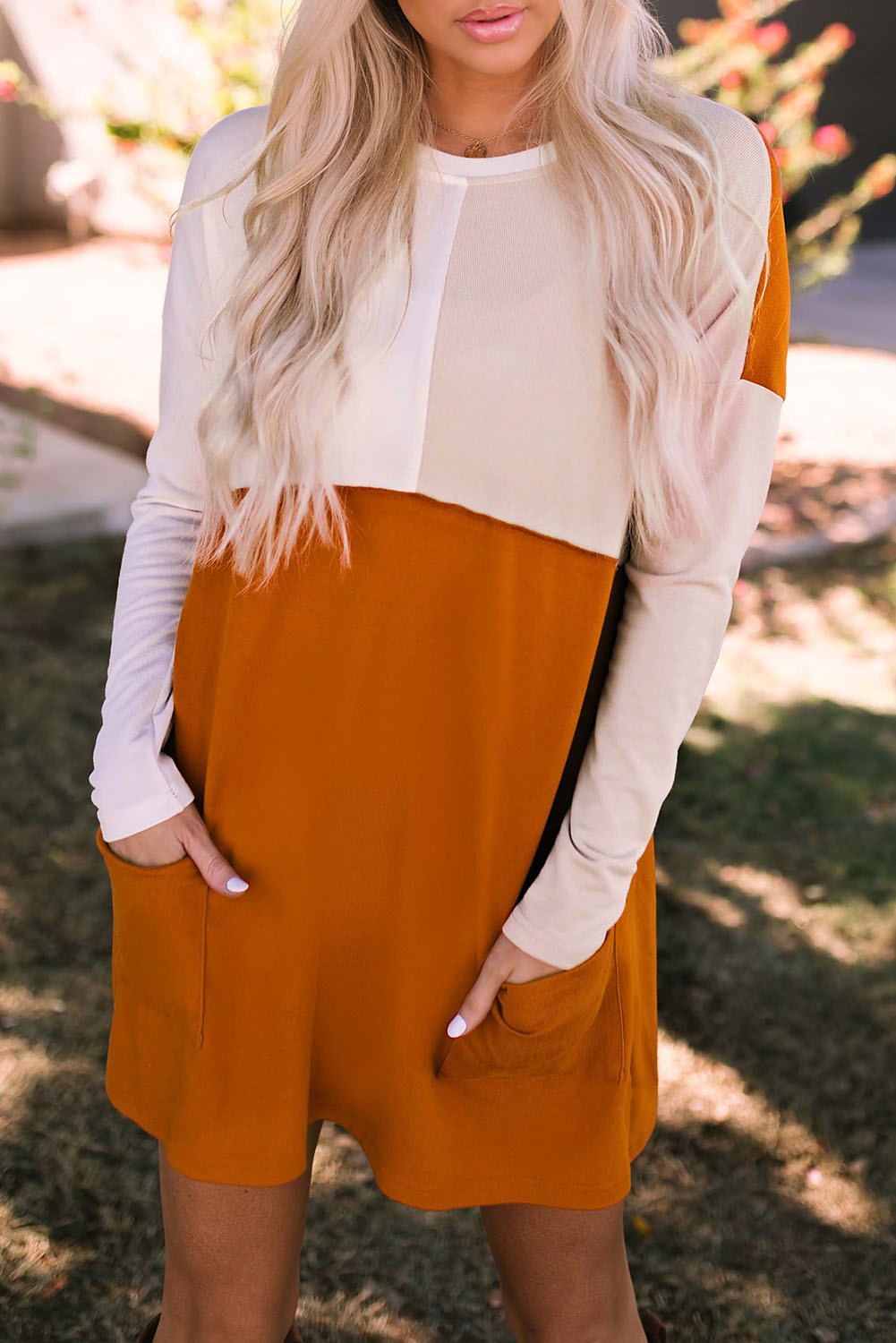 Spiced Colorblock Pocket Tunic Top