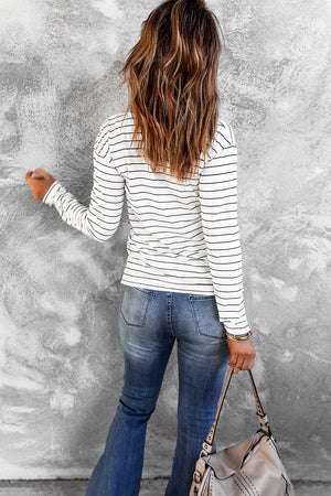 Striped Pocket Top