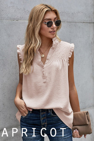 Sweet Smocked Ruffled Top