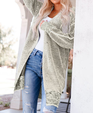 Textured Long Cardigan