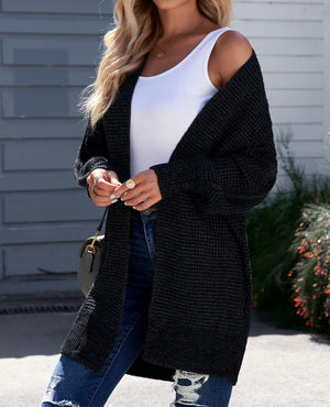 Textured Long Cardigan