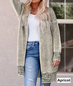 Textured Long Cardigan