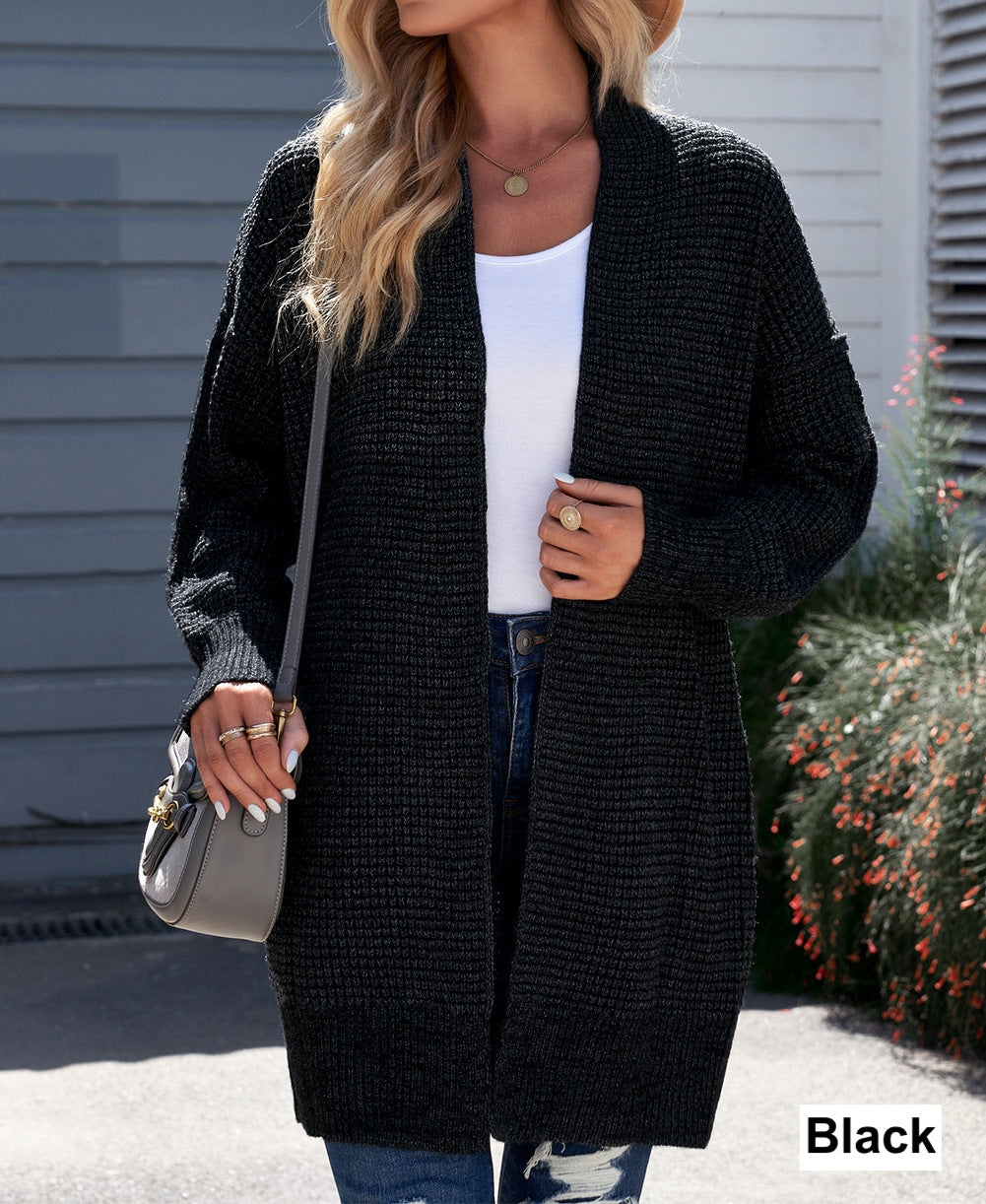 Textured Long Cardigan