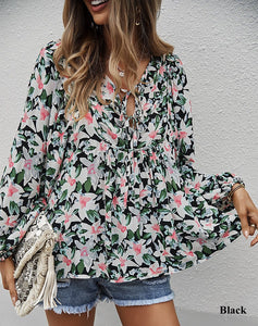 Tropical Boho Floral Top